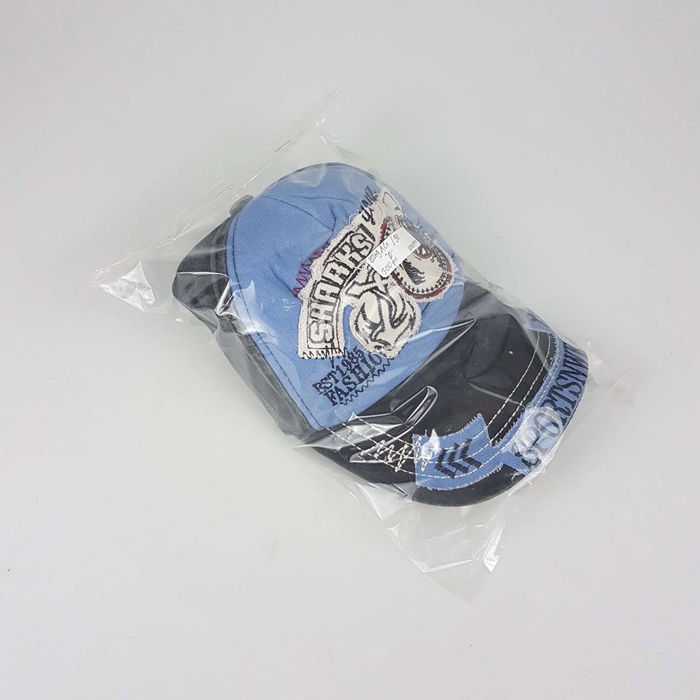 Jamont Topi Baseball Cap Motif Bordir Shark - G139 - Blue