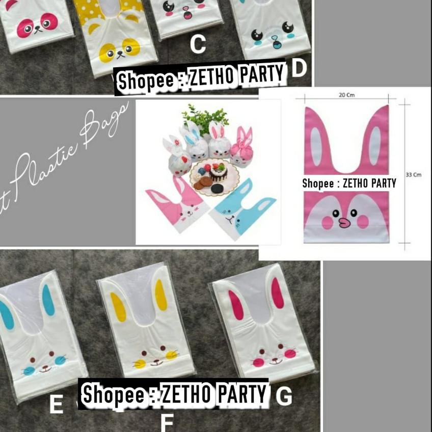 ♙ Rabbit Plastic Bags / Plastik Snack Kelinci KECIL (BACA NOTE) ➶