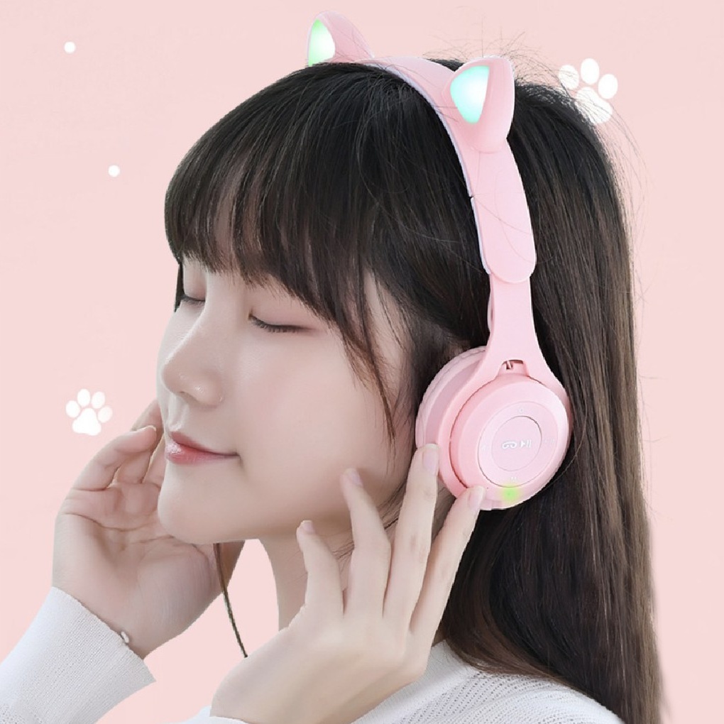 Cat Ear Headphone GSD-G5 Wireless Bluetooth LED light