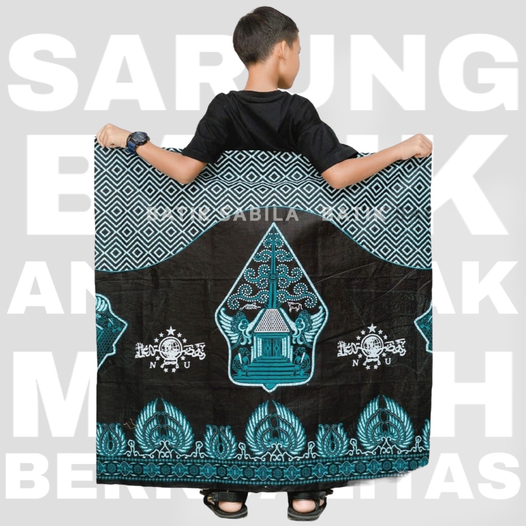 Sarung Anak Gunungan NU / Sarung Anak Batik / Sarung Nu Anak / Sarung Anak Nu / Sarung Kang Santri /
