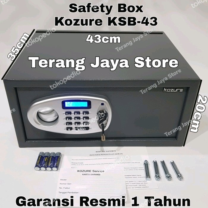 Brankas Electronic Safe Box Kozure Ksb-43 Brankas Digital Kozure Ksb43 Midgrey