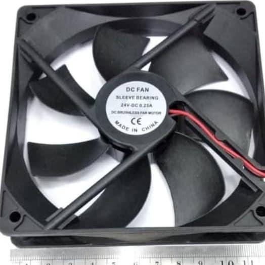 cooling fan exhaust fan kipas pendingin dc 24v 12x12 12 cm 24 volt dc PCXUJA789