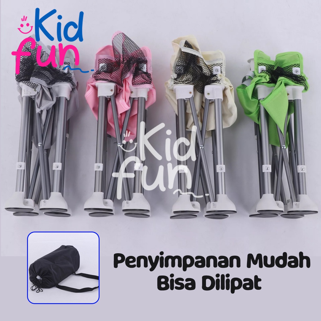 KidFun - Kursi Makan Bayi Tempat Makan bayi Portable Lipat 4 in 1 Baby Chair Booster Bisa Grab/Gojek