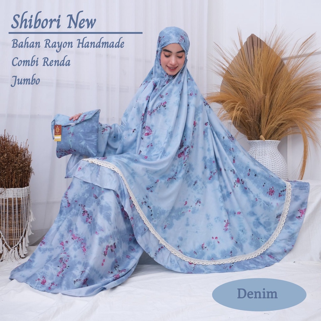 mukena dewasa terbaru motif tiedye rayon jumbo