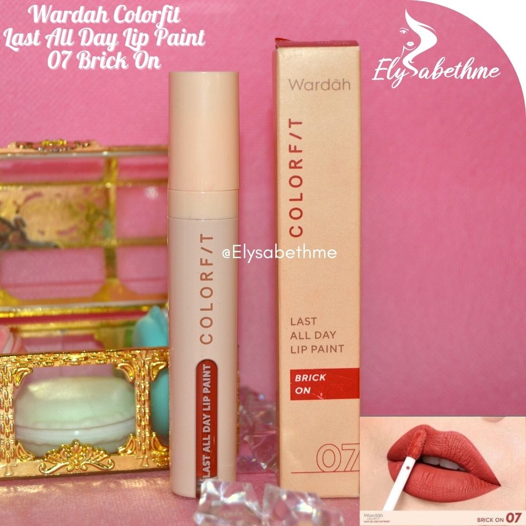 ✿ELYSABETHME✿ Wardah Colorfit All Day Lip Paint lipstick mattee cair lips lipstick cair halal