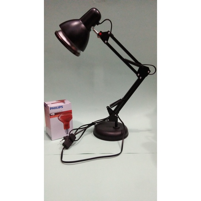 Lampu terapi infrared Bohlam Infra Merah Terapi Kesehatan Philips 100w dan 150w plus tiang lampu