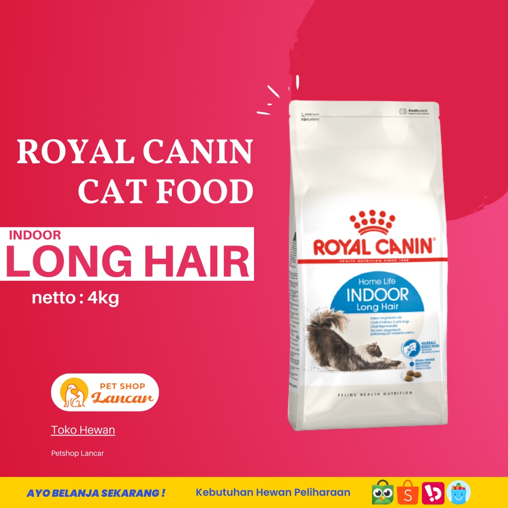 Royal Canin Indoor Long Hair Adult 4kg/RC indoor long hair 4 kg