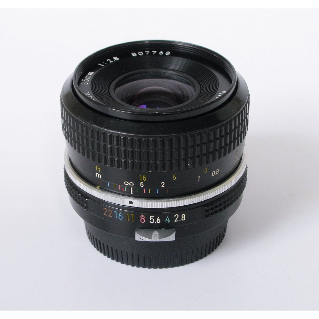 NIKON 35mm f2.8 Pre AI No807768-Lensa Manual-Tajam - Lensa Wide