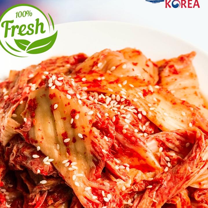 

➳ KIMCHI SAWI PLAZA KOREA FRESH 1KG - MAKANAN KHAS KOREA ♪