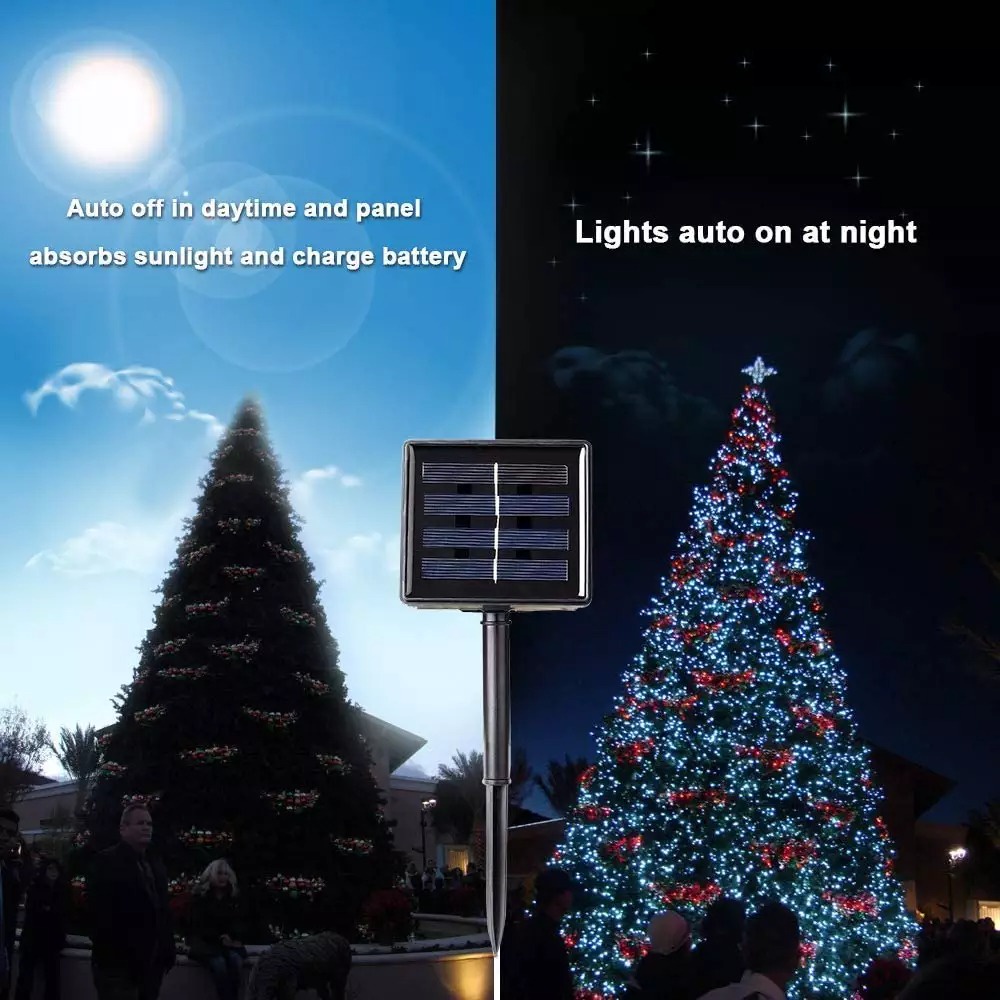 TaffLED Lampu Hias Tumblr String Lights Solar 100 LED 8 Modes 12 Meter - OKLED12