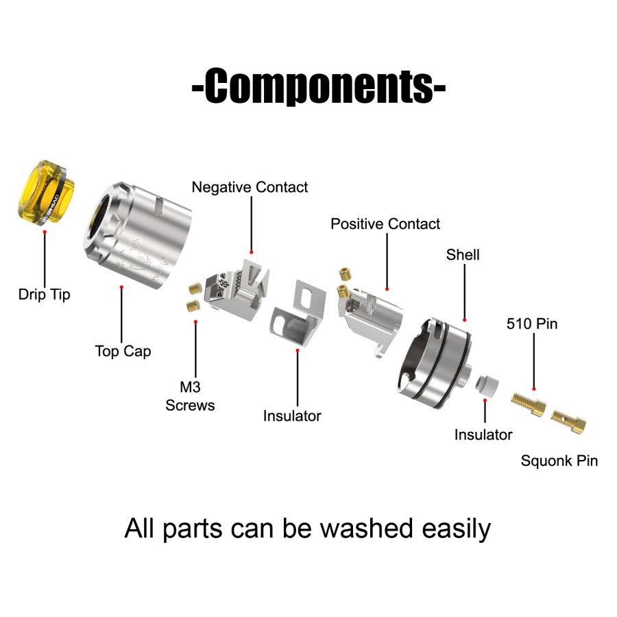 TAUREN SOLO RDA | 24mm | Single Coil 24