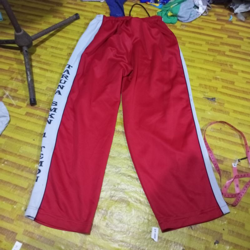 celana training sragam sekolah smk preloved lp 66-90 clp 168