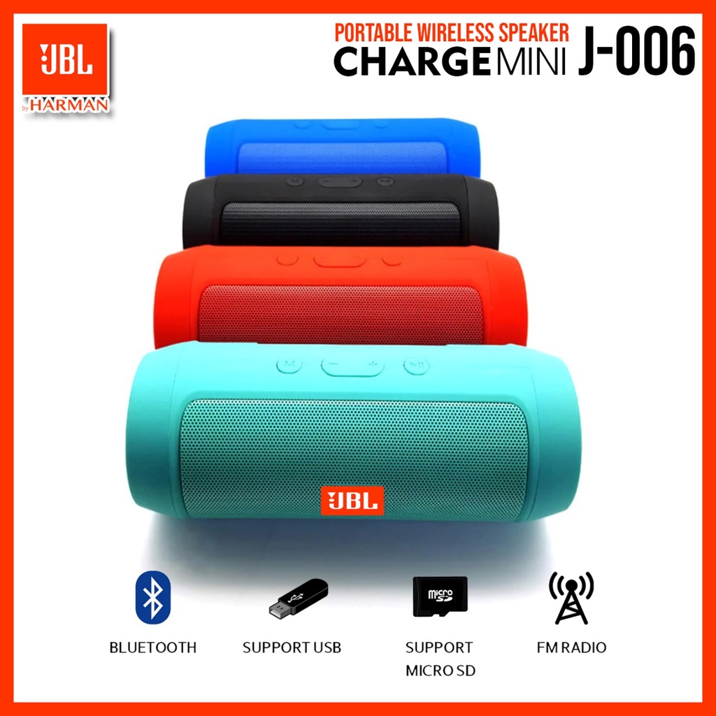 Speaker Bluetooth Jbl Charge mini 2 J006 Wireless Portable Speaker Charge Mini 2 JBL Super Bass