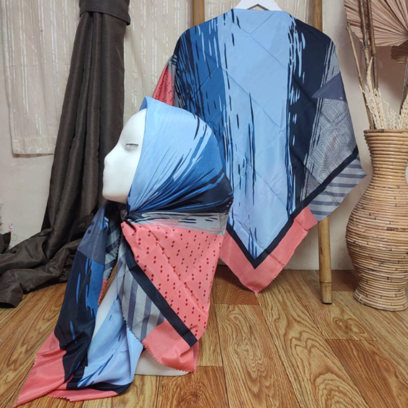 Shofa Fashion-Hijab Segi Empat Voal Motif Voalpremium