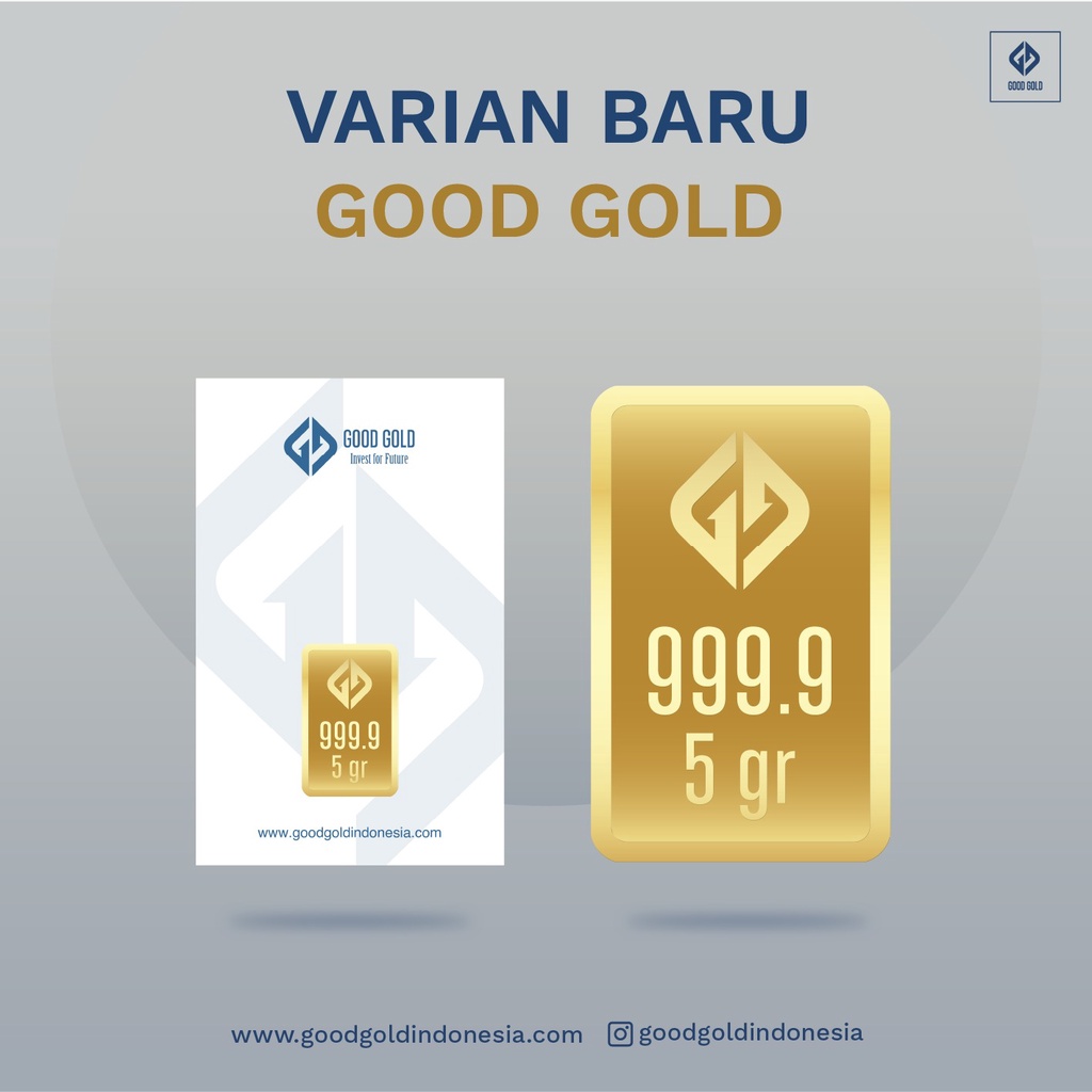 Logam Mulia Good Gold 5 Gram/ Emas Batangan Good Gold 5gr