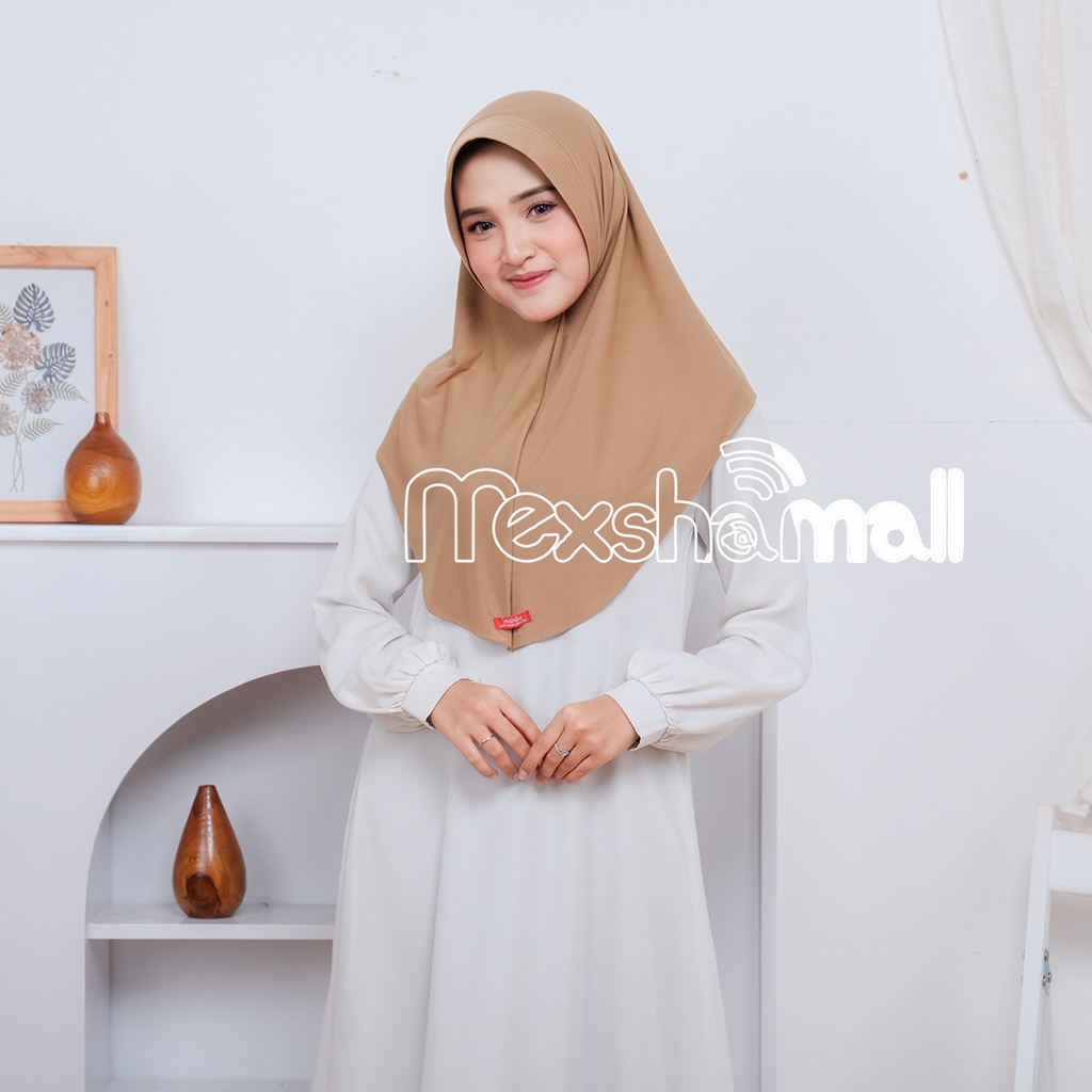 Hijab Bergo Jersey Premium Ukuran SML I Jilbab Bergo Hamidah Menutup Dada Pet Antem Asna Ameena Alena By Shamira