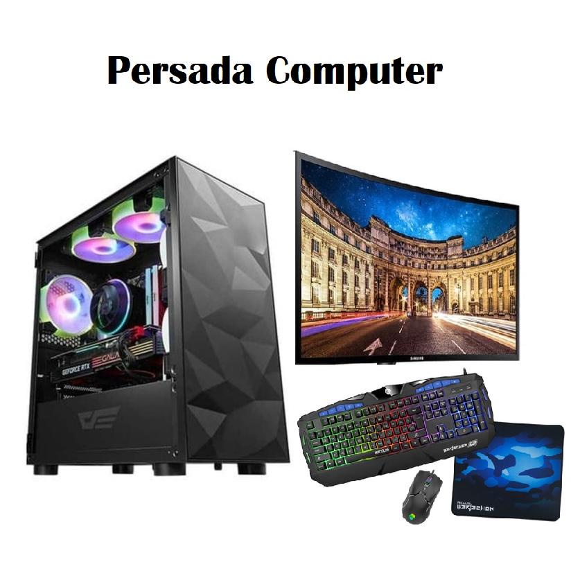 PC RAKITAN GAMING Core i5 10400F Lengkap + Monitor & Keyboard Mouse