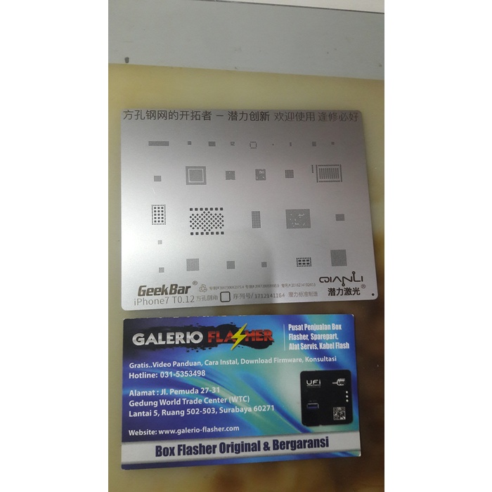 CETAKAN IC PLATE BGA IPHONE 7/7P GEEK BAR SUPER PREMIUM