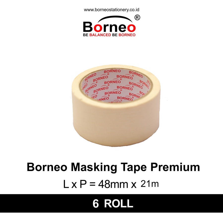 Masking Tape Premium Borneo 48mmx21m - Satuan