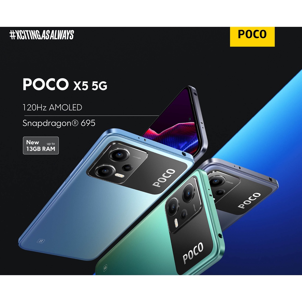 Xiaomi Poco X5 [5G] 6GB+128GB 8GB+256GB Garansi Resmi Xiaomi 1 Tahun