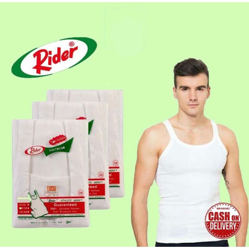SINGLET RIDER / KOTANG RIDER / DALAMAN RIDER / SINGLET BAGUS / SINGLET PUTIH / RIDER PUTIH
