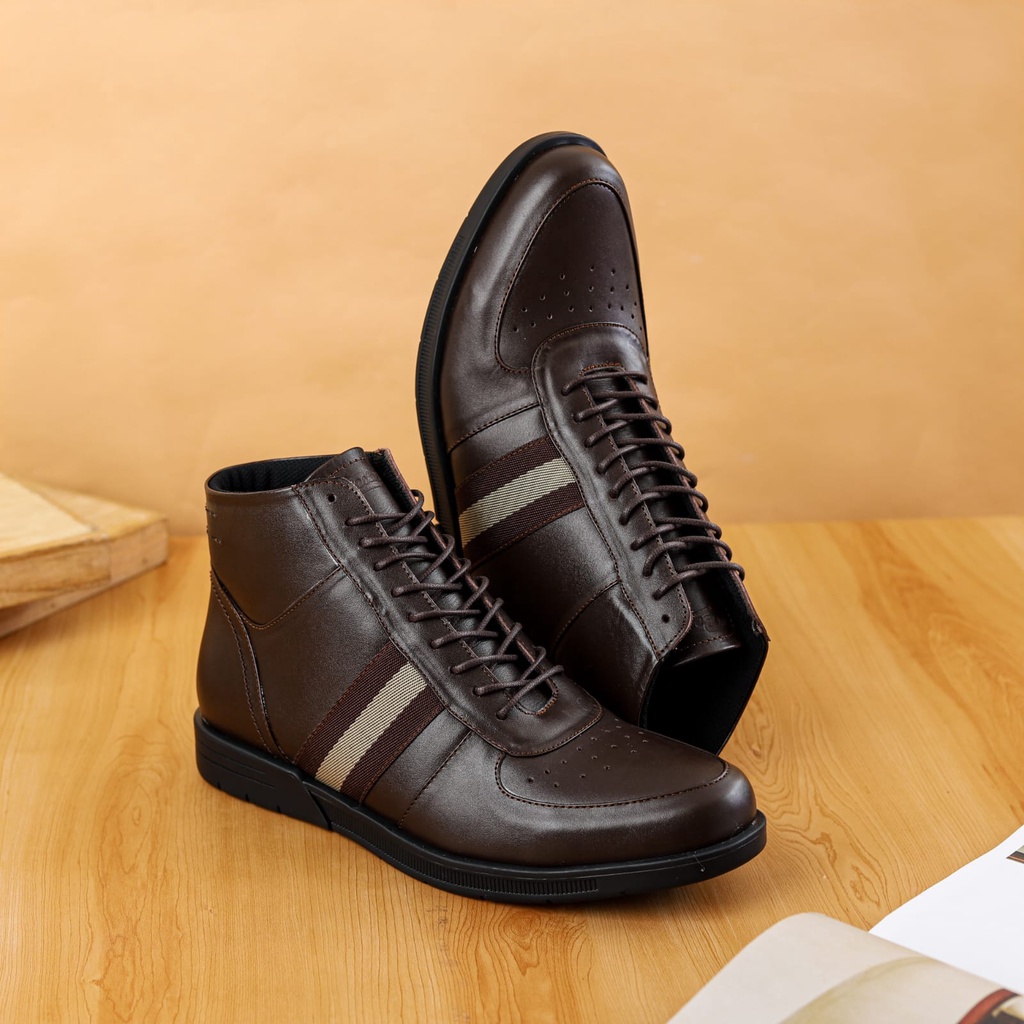 sepatu boot coklat sepatu boot pria sepatu bally style sepatu pantofel coklat sepatu boot casual sepatu kerja pria sepatu kantor pria keren flavio boston