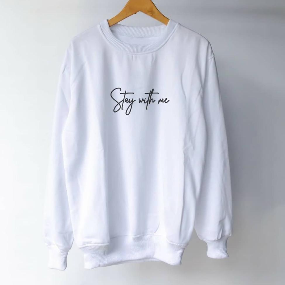 BOOMING sweater kerah tinggi pria xxl crewneck pria murah keren putih jumbo suwiter pria distro orig