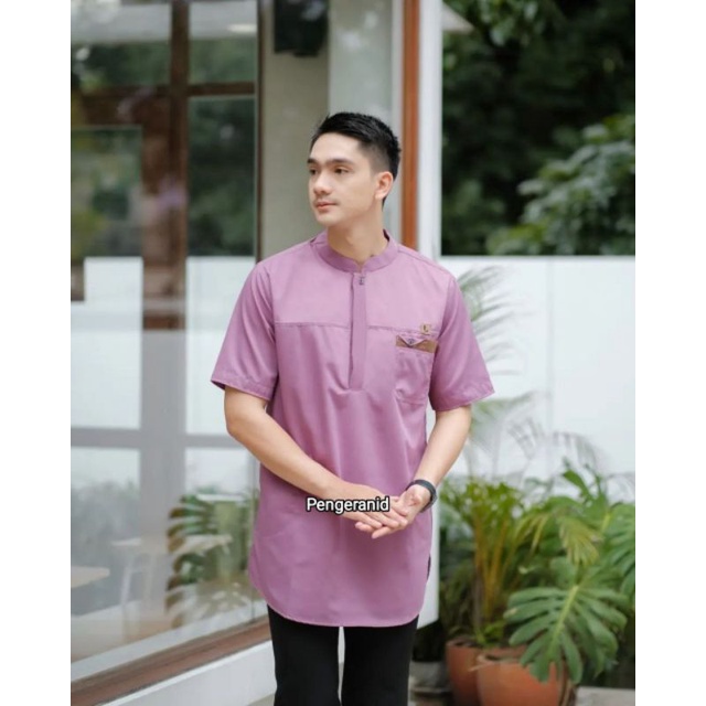 baju koko pria lengan pendek koko BIMA ayah dan anak bahan TOYOBO FUDU ori warna soft terbaru 2025 viral best seller