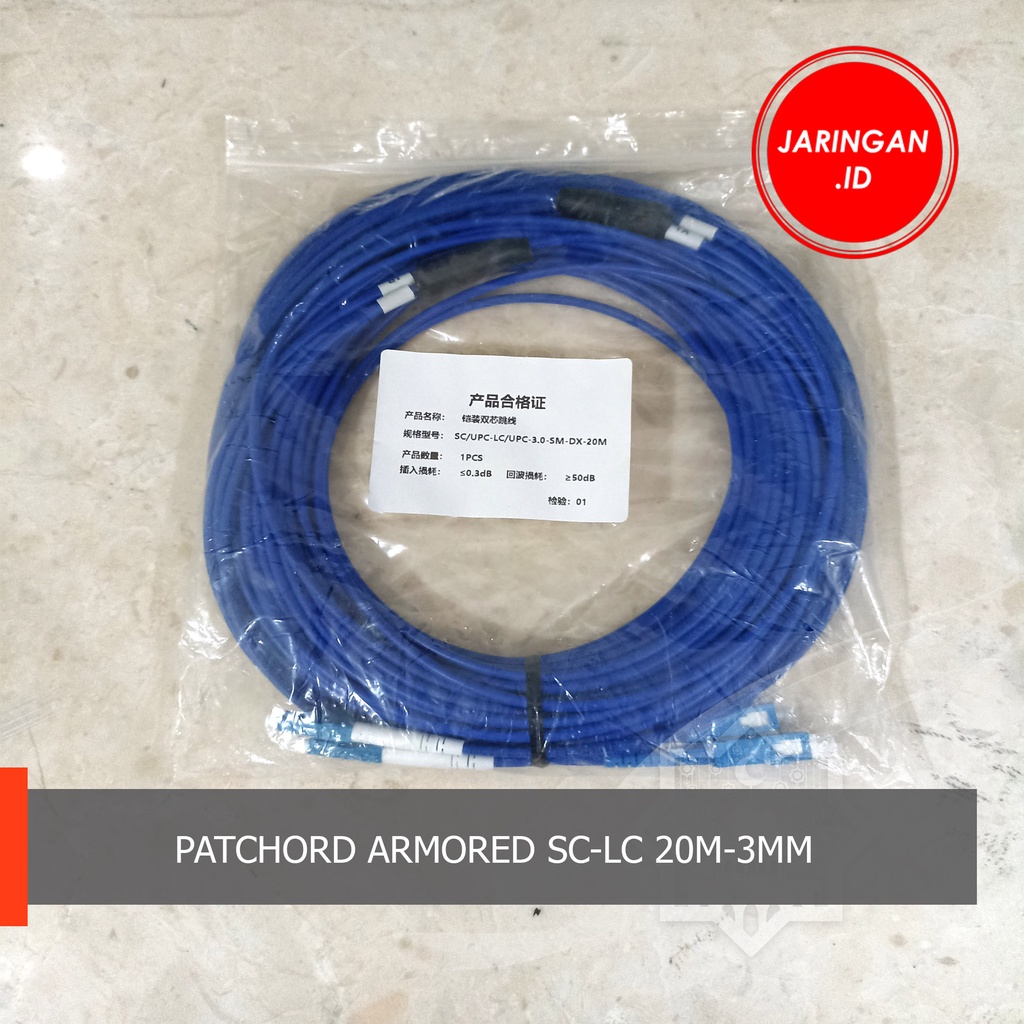 PATCHORD ARMORED SC-LC 20M-3MM