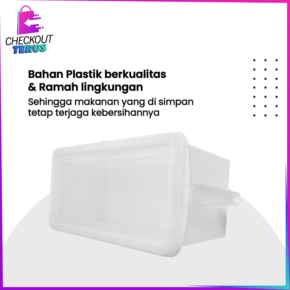 CT C806 Kontainer Makanan Kulkas Bening Ada Pegangan Tangan Kotak Penyimpanan Makanan Sayur Daging Ikan Multifungsi Toples  Food Storage Box