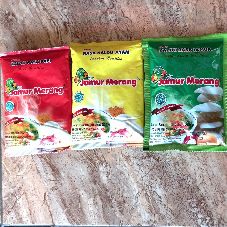 

Kaldu Alami Cap Jamur Merang BPOM - Bumbu Masak Cap Jamur Merang Halal 250 GRAM