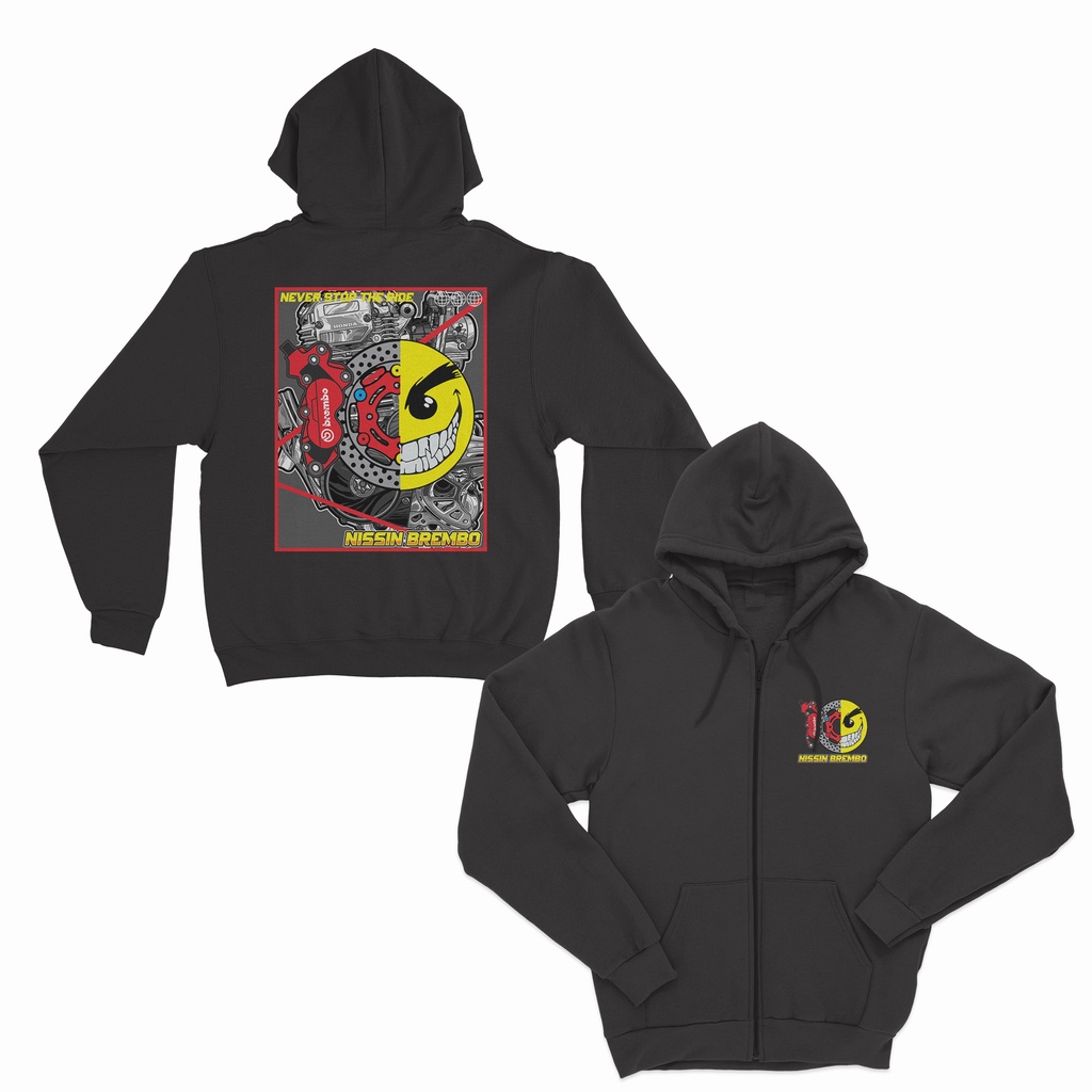 JAKET ZIPPER RACING NISSIN BREMBO HEREX BIG SIZE JAKET HEREX COWOK CEWEK