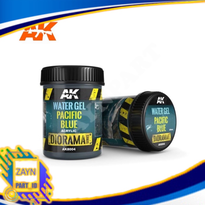 AK 8004 Water Gel Pacific Blue 250ml - Military Diorama Gundam Mantab