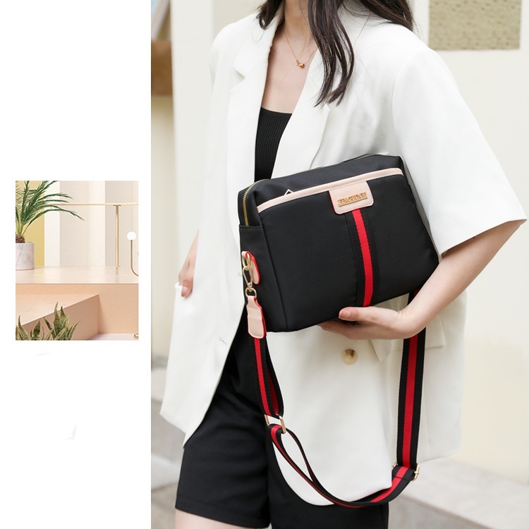 TAS SELEMPANG WANITA KOREA MURAH IMPORT ANTI AIR HITAM PREMIUM SLING BAG REMAJA KEKINIAN SHOULDER MOVEMA TA747B5 BAHU CEWEK BRANDED BATAM CASUAL FASHION