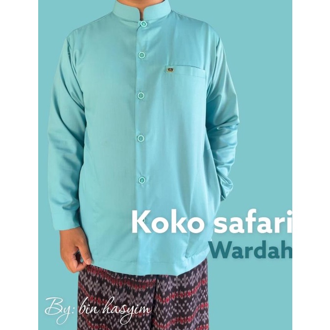 BAYAR DITEMPAT Baju Koko safari bin Hasyim /BAJU KOKO PRIA/BAJU KOKO DEWASA/BAJU KOKO ANAK/BAJU KOKO