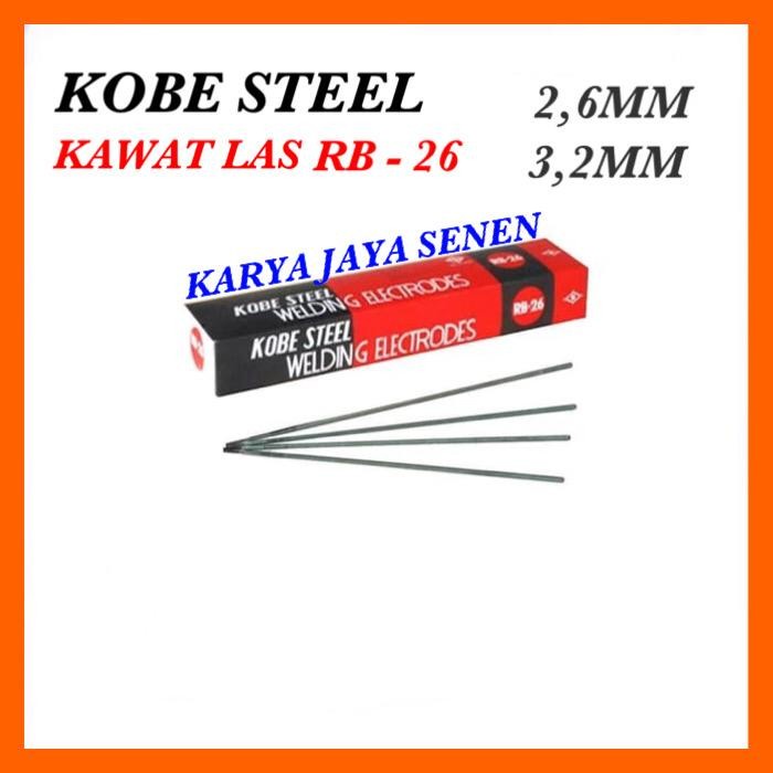 TERMURAH Kawat las RB-26 2,6 dan 3,2 / Kawat las kobe / Kawat las welding /GENERATOR LAS