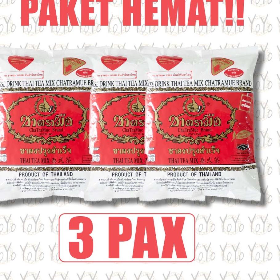 

☋ YoYo PAKET HEMAT THAI TEA ORIGINAL THAILAND 400gr 3bungkus ♖