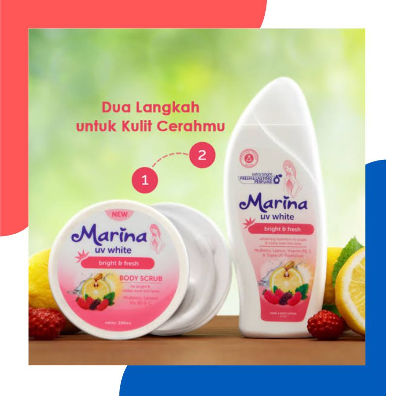 marina hand &amp; body lotion uv white nourish &amp; bright 92 ml