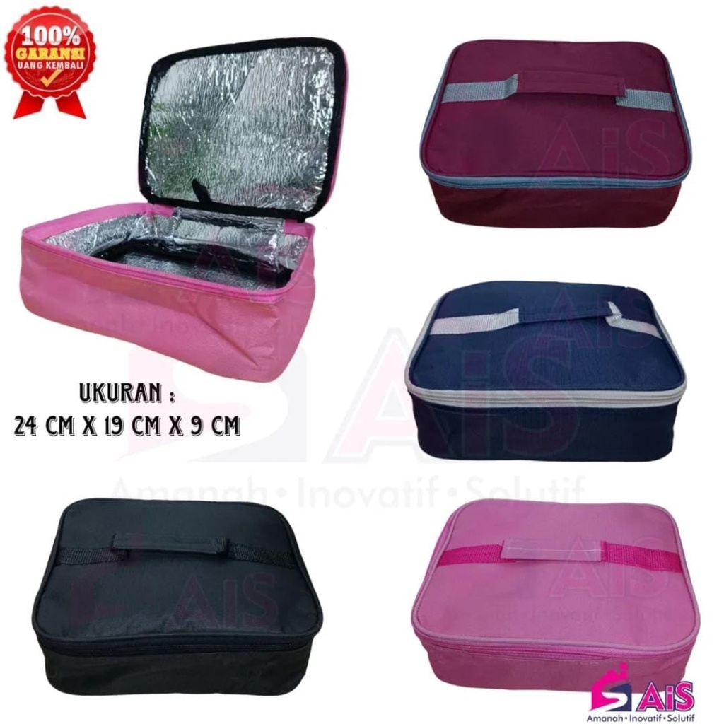 TAS BEKAL ALUMINIUM FOIL TAS BEKAL ELEGAN ALUMINIUM LUNCH BAG PREMIUM TAS KOTAK BEKAL