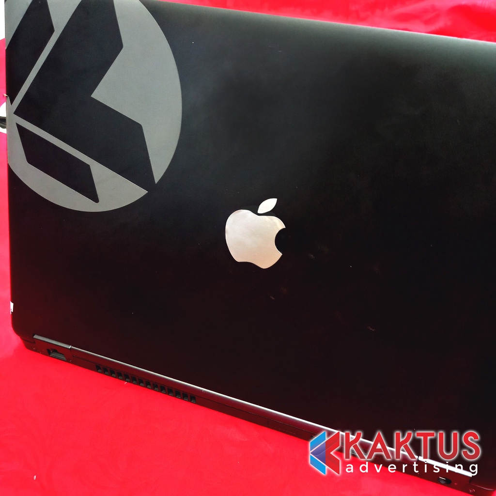 Stiker Iphone Apple Cutting Sedang Untuk Laptop