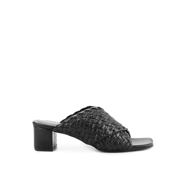 Sepatu Heels Winston Smith Original dengan criss Kuliah Sexy Asli Ladies 10122Za Wanita Cewe Hitam L