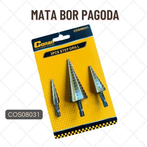 MATA BOR PAGODA STEP DRILL 3PCS COS08031