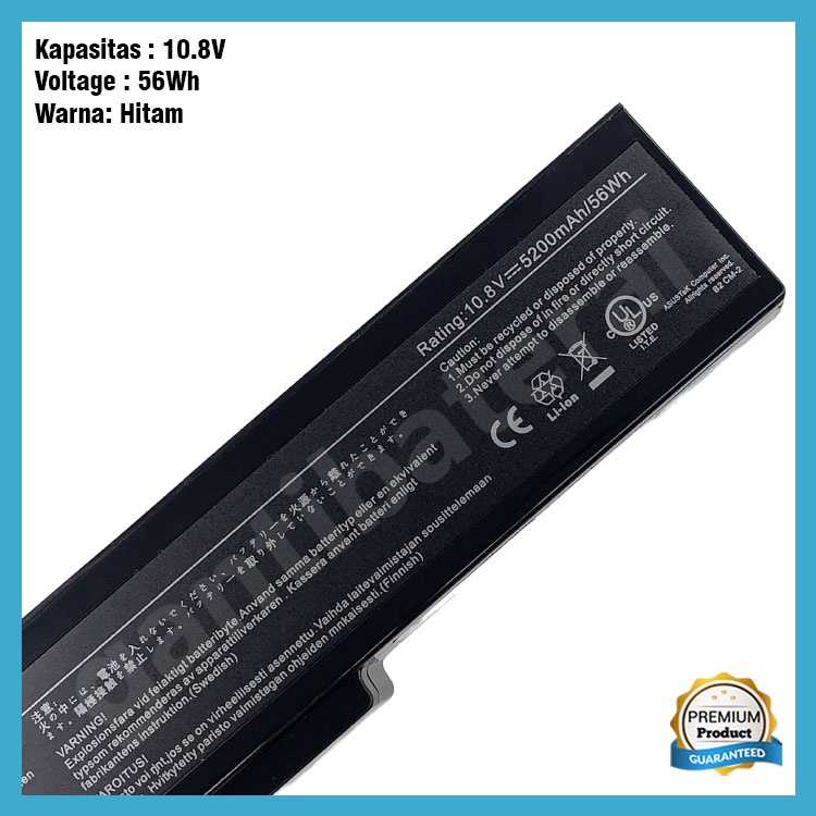 Baterai Asus N43 N43S N43SL N43SM N43SN N43J N43JF N43JM A32-M50 M60 N61 M60j N52 N53 A32-N61 ORI