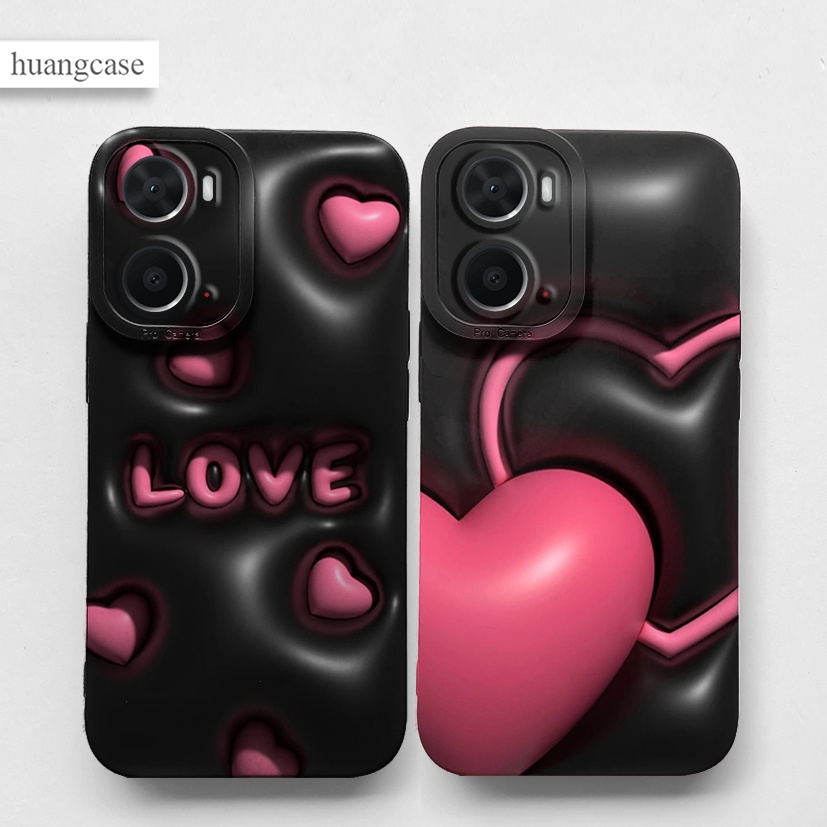 HUANG CASE - SOFTCASE PRO CAMERA BLACK LOVE TERBARU IPHONE 6 IPHONE 6 PLUS IPHONE 7 IPHONE 7 PLUS IP