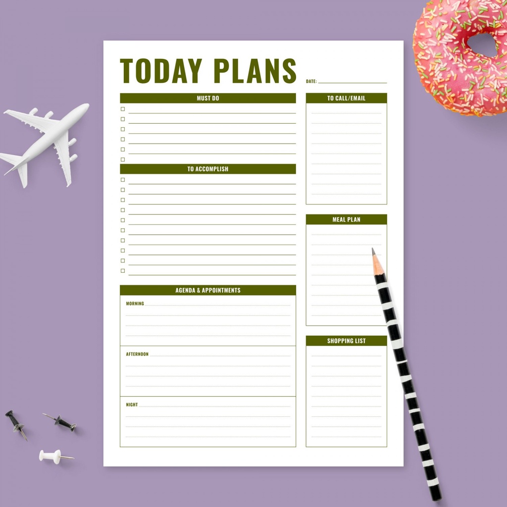

[DOKI] 10 Lembar Habit Tracker Binder Planner/ To Do list/ Daily Planner/ Weekly Planner - TDL08