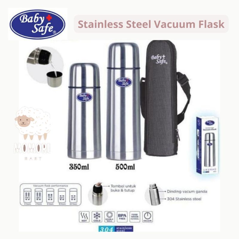 Baby Safe Stainless Steel Vacuum Flask 350ml 500ml TER01 TER02 Termos Bayi Anak