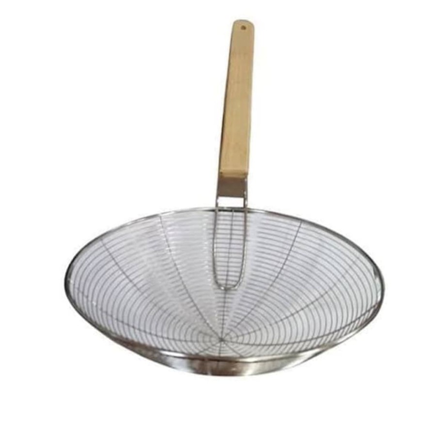 DHW Saringan Gorengan Parabola Gg Kayu, Dapur, Alat Masak Serok Besar Saring Serokan CN