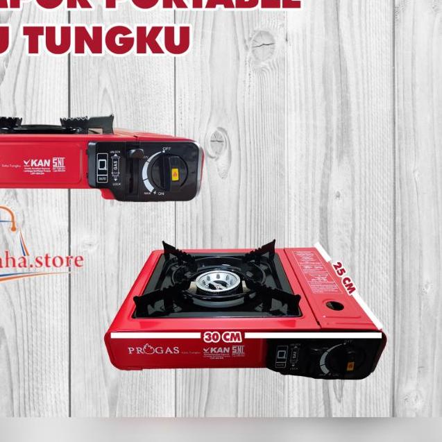 ➶ Kompor Portable Progas 2in1 - Kompor 1 Tungku Progas - Kompor Progas - Kompor Portable 2in1 - Komp