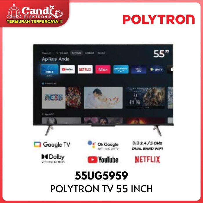 POLYTRON SMART DIGITAL TV 55 INCH 4K UHD TV 55UG5959