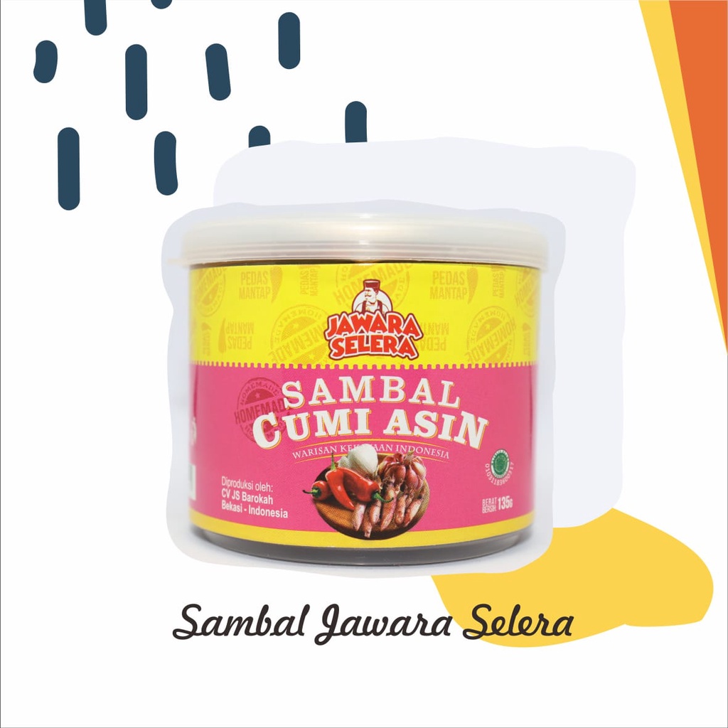 Sambal Cumi Jawara Selera 135 Gram Sambel Cumi